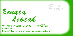 renata liptak business card